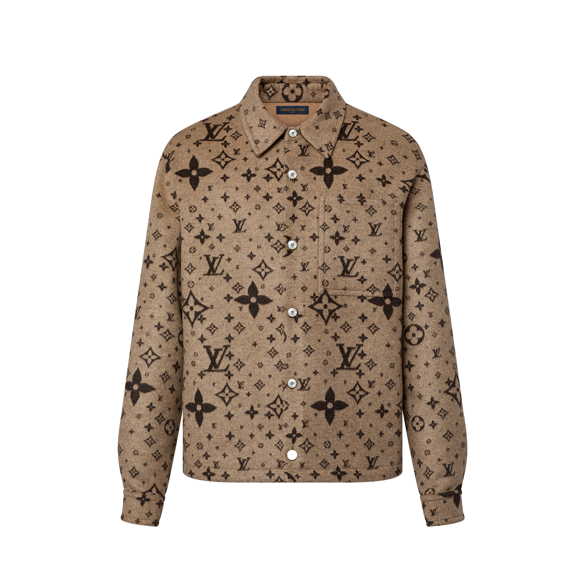 Monogram Double Face Wool, Silk And Cashmere-Blend Overshirt - All